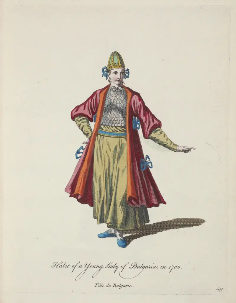 Tracht einer jungen Bulgarin aus dem Jahr 1700 von Charles Grignion