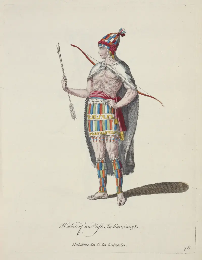 Oděv z Východní Indie roku 1581, Charles Grignion