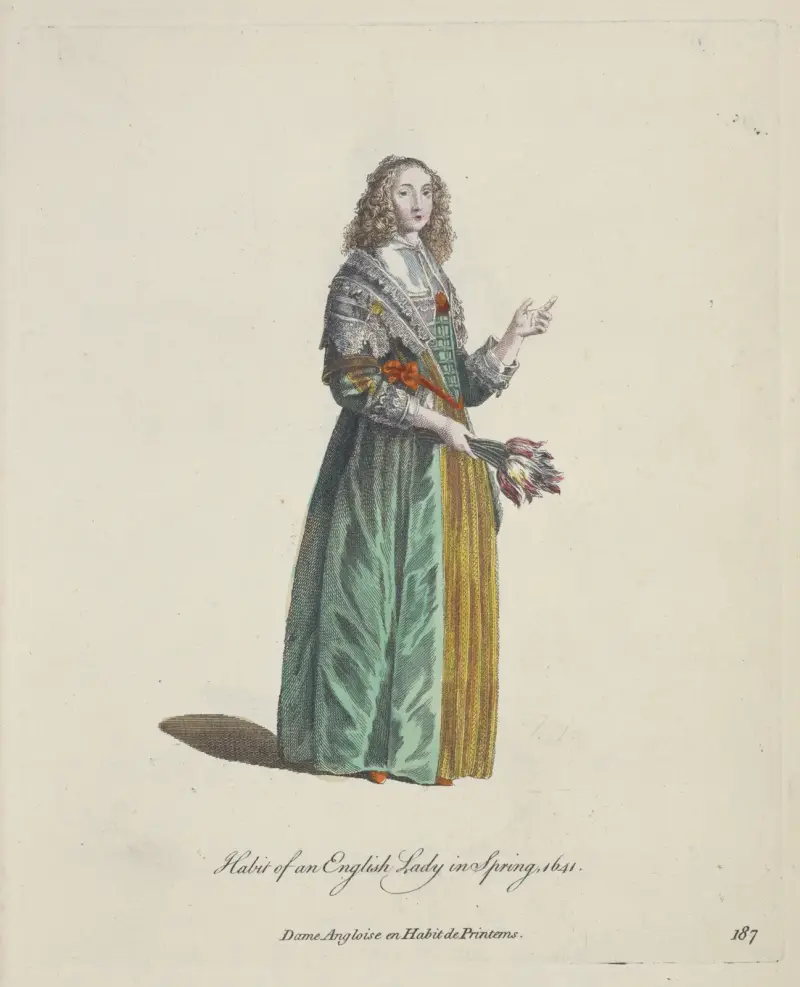 Angielska dama w stroju wiosennym, Charles Grignion