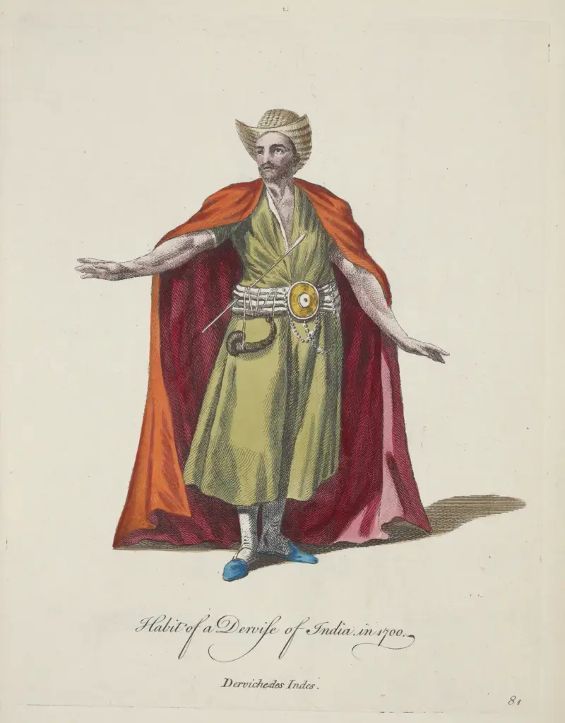 Dräkt för dervisch från Indien 1700 av Charles Grignion