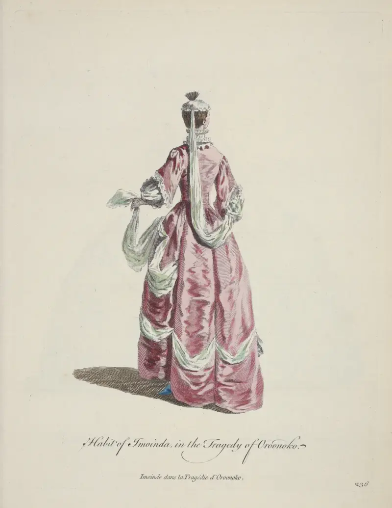 Strój Imoindy w tragedii Oroonoko, 1757 – nr 1, Charles Grignion