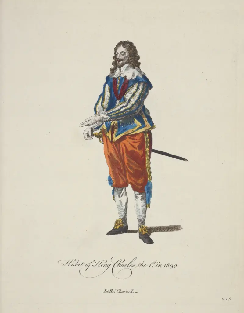 Kung Karl I:s dräkt 1630 av Charles Grignion