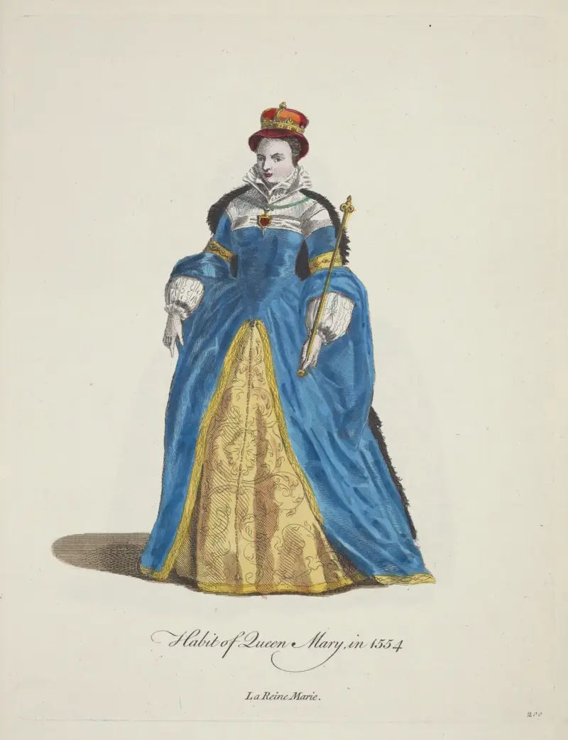 Kostým královny Marie z roku 1554, Charles Grignion