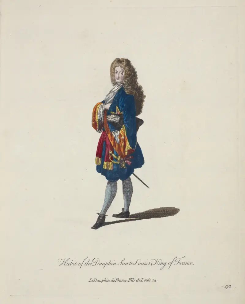 Gewand des Dauphin, Sohn Ludwigs XIV. von Charles Grignion
