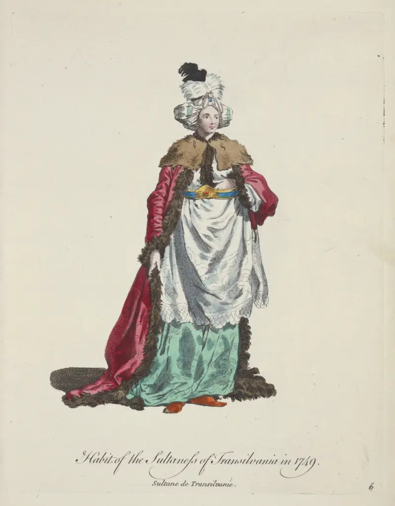 Sultaninnan av Transsylvaniens dräkt 1749 av Charles Grignion