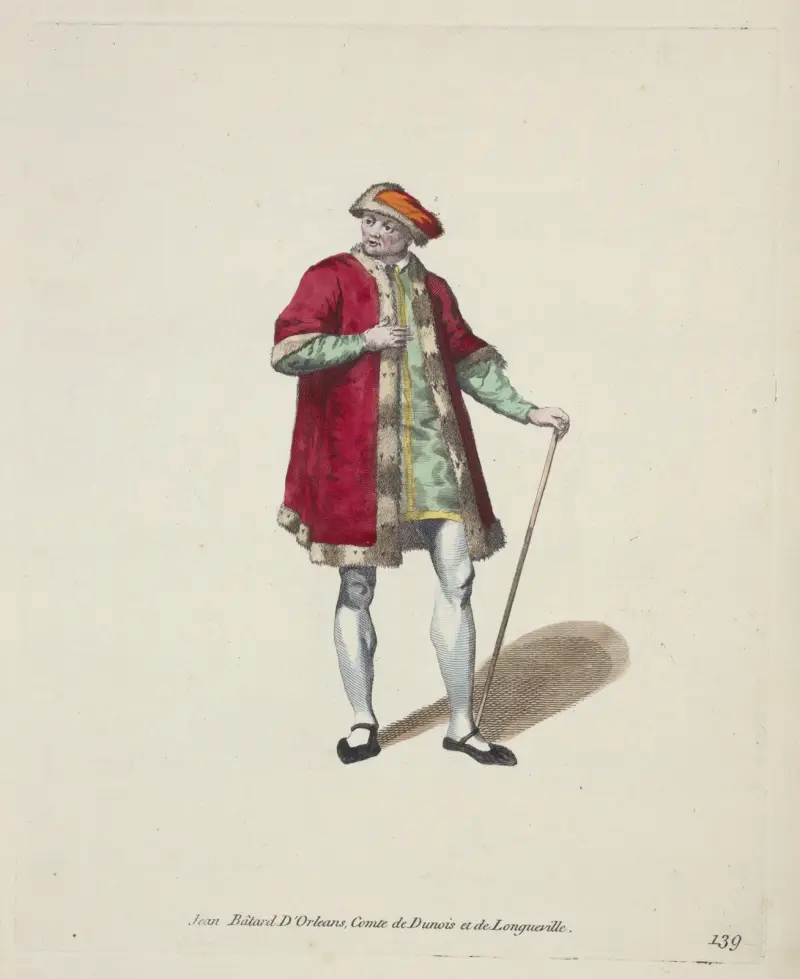 Johann, unehelicher Sohn des Herzogs von Orléans, Graf von Dunois und Longueville von Charles Grignion