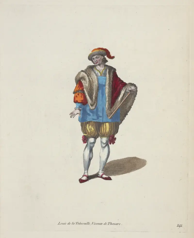 Lewis De la Trimoville, viscount of Thouars. Louis De la Trémouille, vicomte de Thouars. av Charles Grignion
