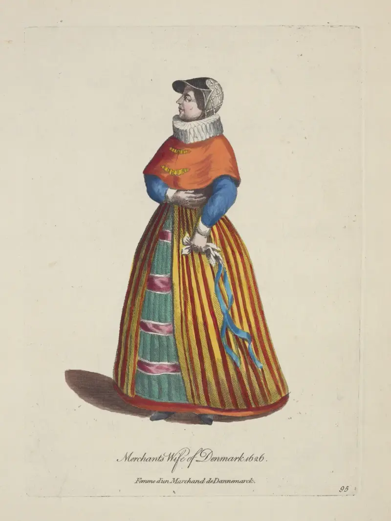 Kaufmannsfrau aus Dänemark 1626 von Charles Grignion