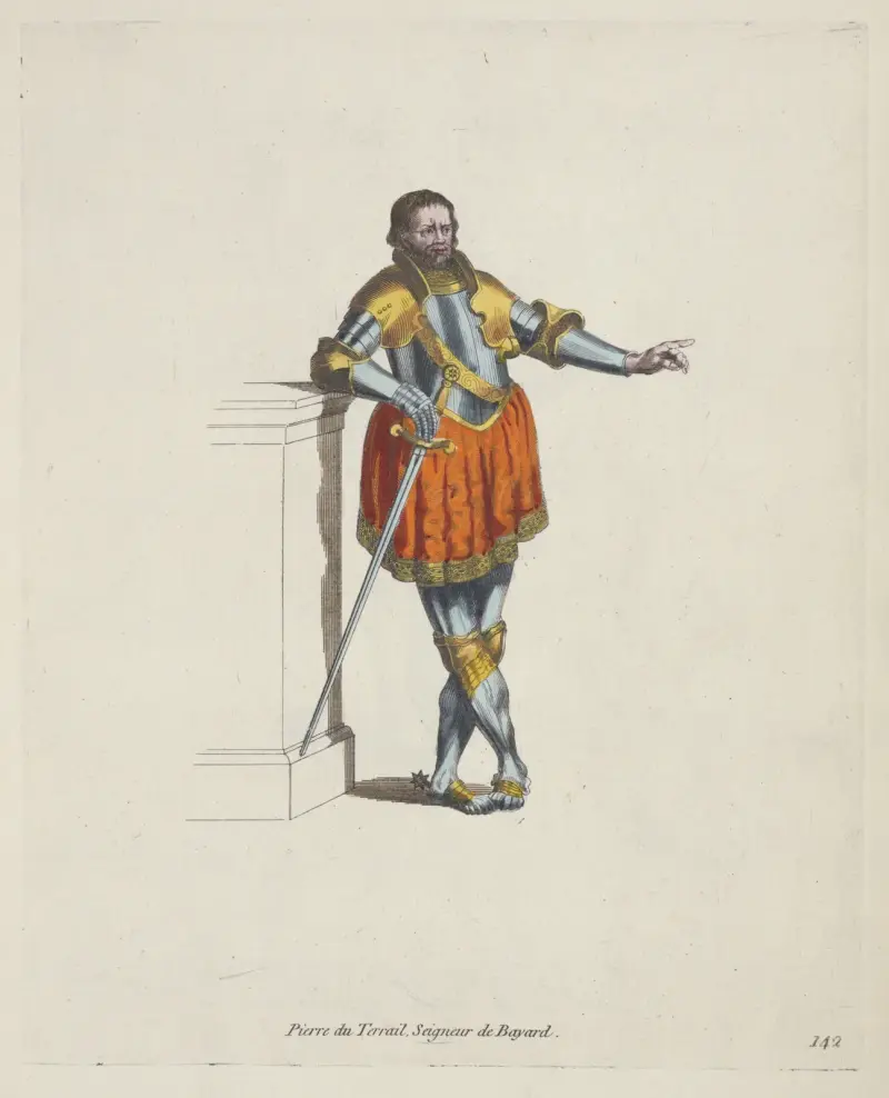 Peter Terrail, seigneur de Bayard. Pierre du Terrail, seigneur de Bayard. av Charles Grignion