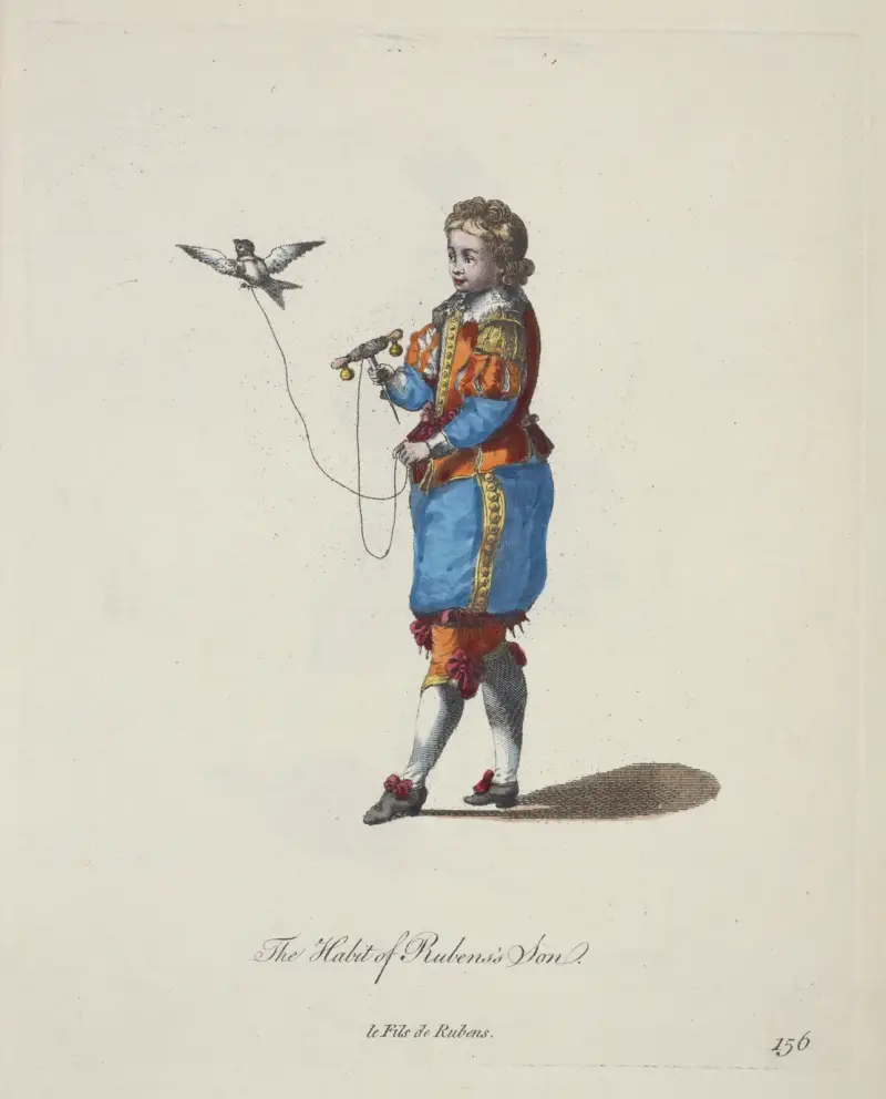 Rubens sons dräkt. Le fils de Rubens. av Charles Grignion
