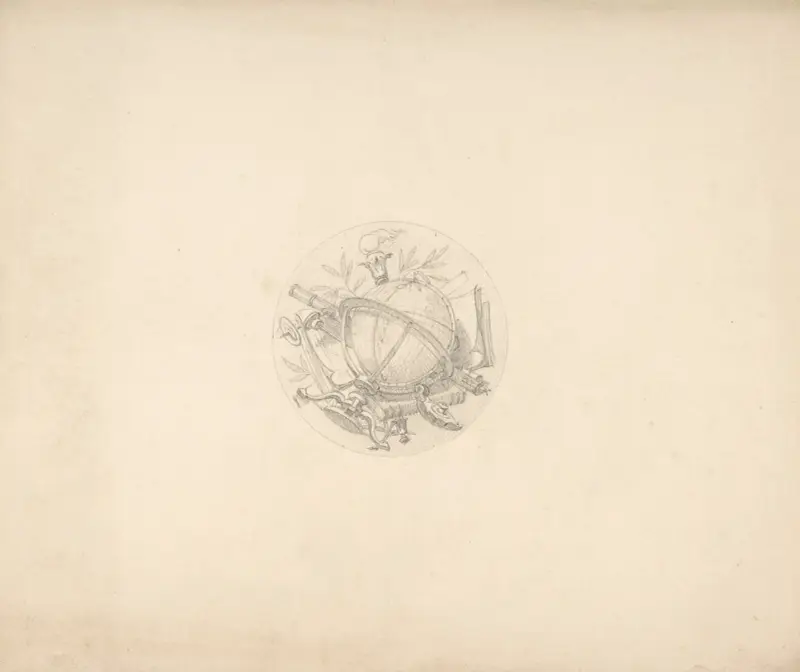 Allegori över de fria konsterna (Astronomi) av Jules-Edmond-Charles Lachaise