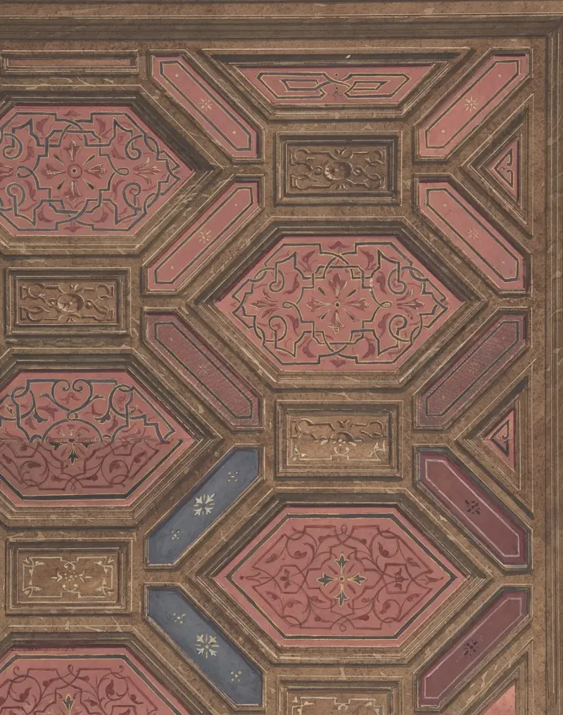 Design för matsal, Hôtel de Doctor Cranchi av Jules-Edmond-Charles Lachaise