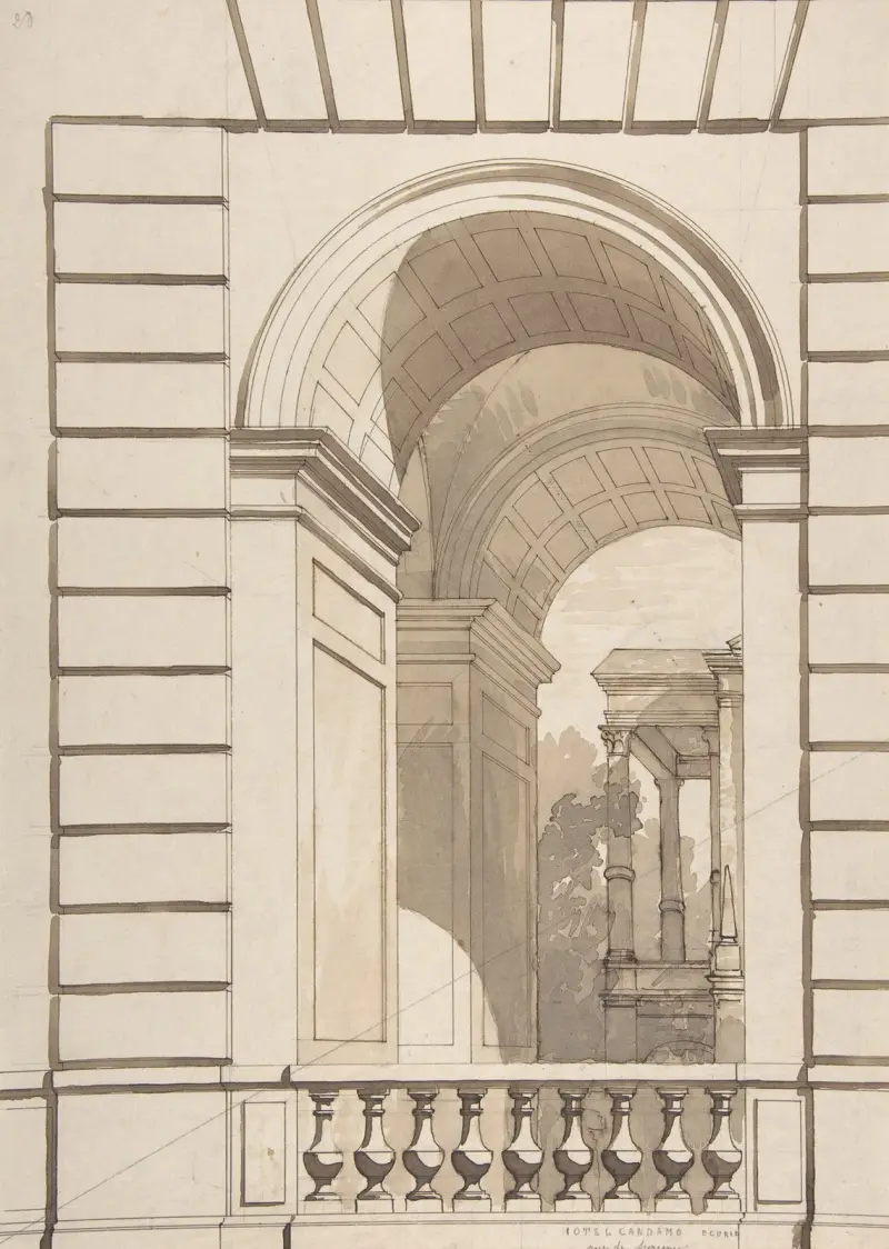 Design for Stable Arches, Hôtel Candamo av Jules-Edmond-Charles Lachaise