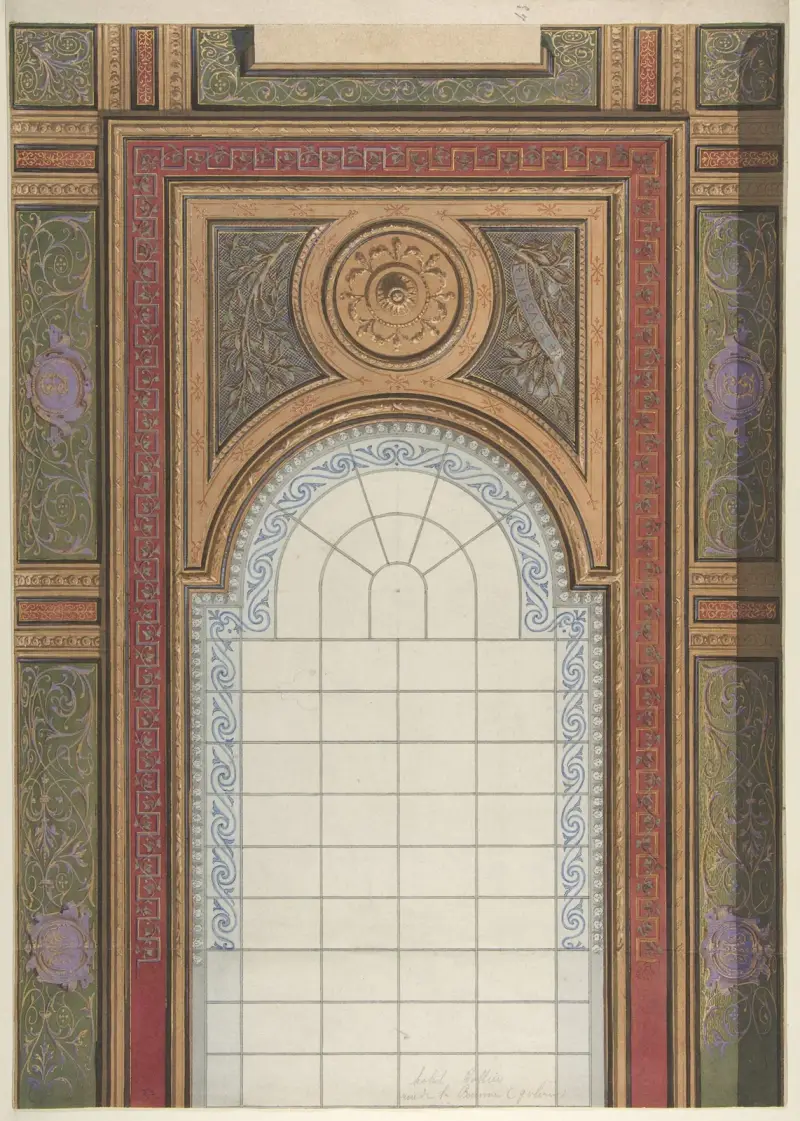 Takdekoration, Hôtel Cottier av Jules-Edmond-Charles Lachaise