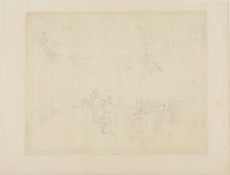 Studie för amiralitetets styrelserum, ur Microcosm of London av Augustus Charles Pugin