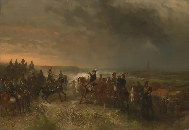 Slaget vid Castricum av Charles Rochussen