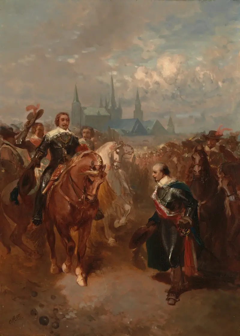Frederik Hendrik tågar in i Maastricht, anno 1632 av Charles Rochussen