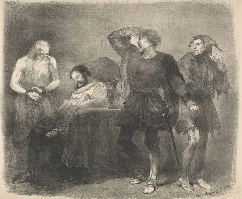 Szene aus dem Stück „The Ghost“ von Charles Rochussen