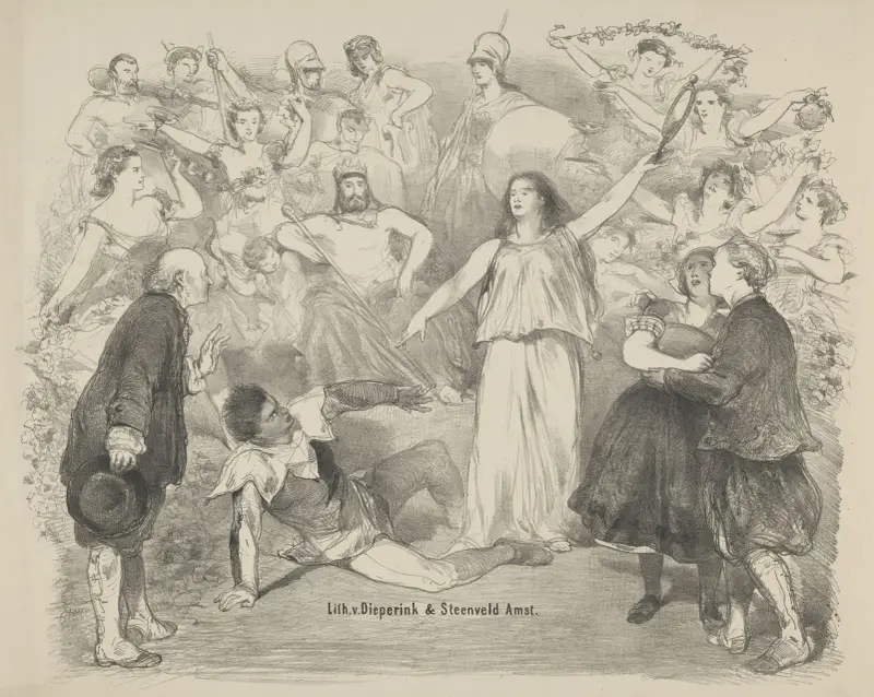 Scene from the play ‘Truth and Lies’ av Charles Rochussen