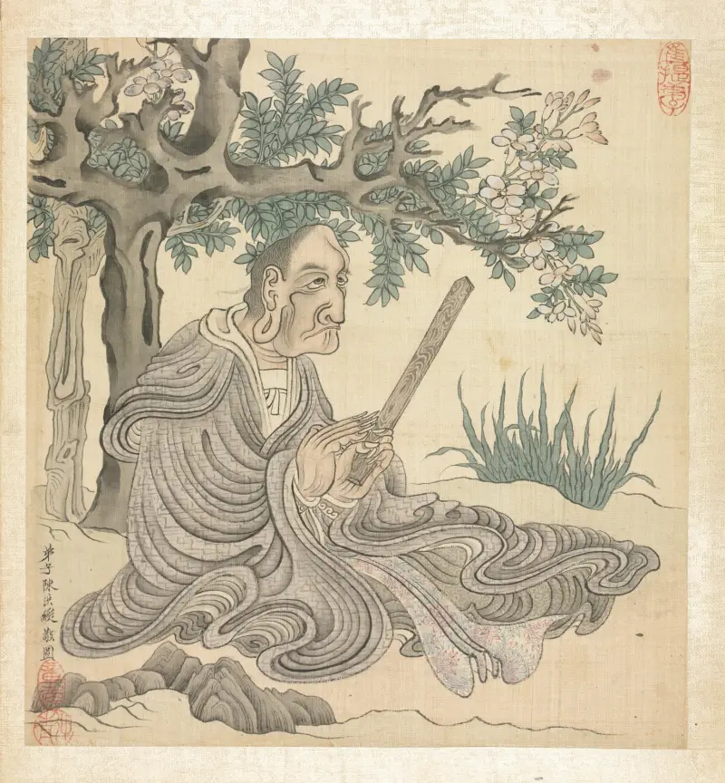 A Lohan [after Kuan-hsiu] av Chen Hongshou