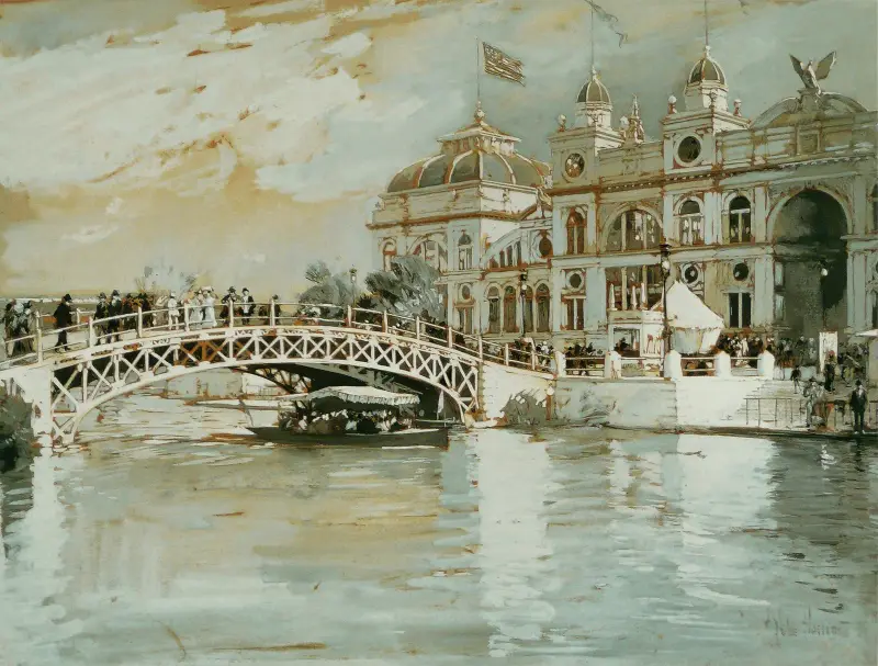Columbian Exposition, Chicago av Childe Hassam