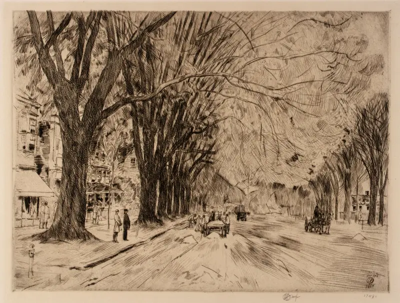Easthampton-almar i maj av Childe Hassam