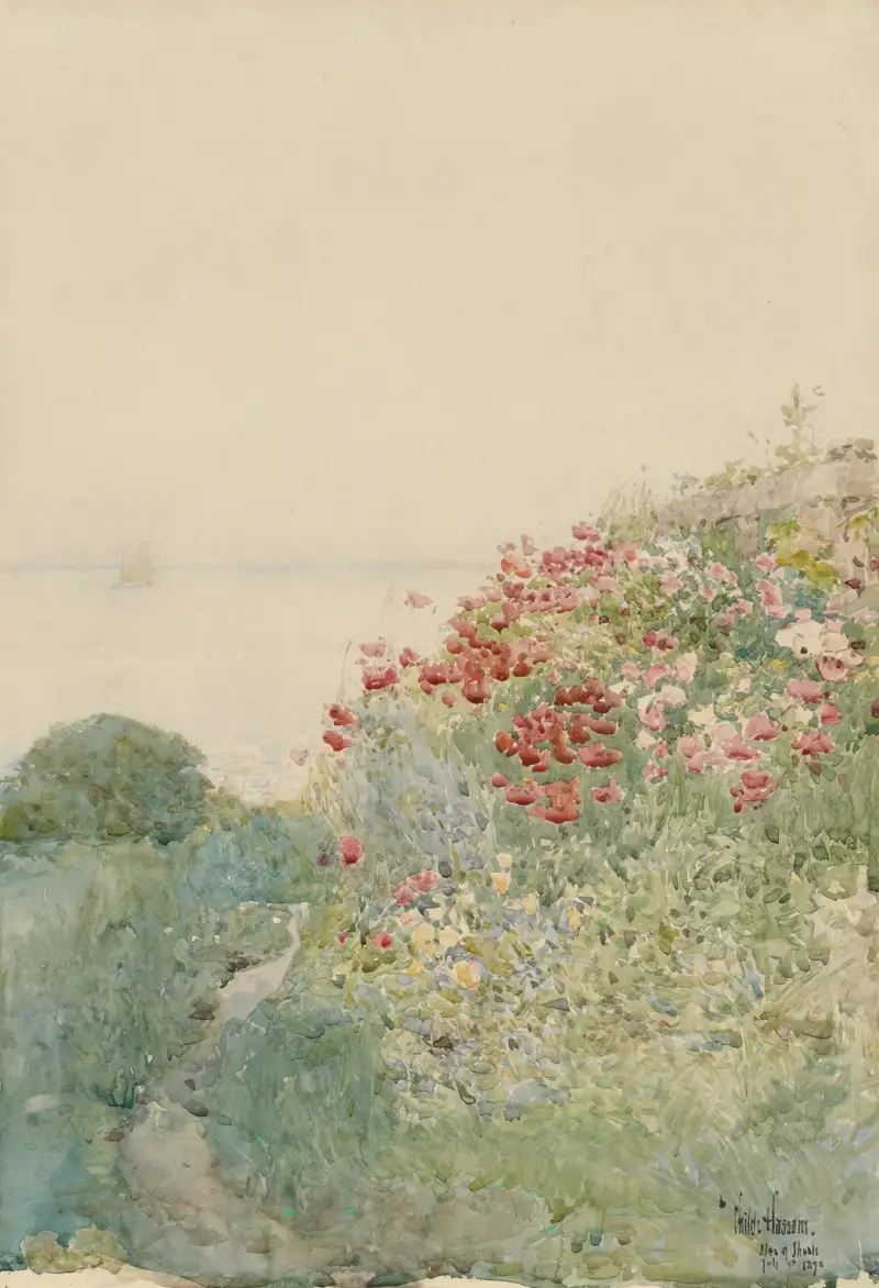 Vallmofält, Isles of Shoals av Childe Hassam