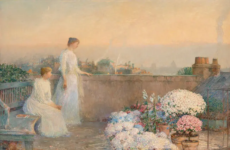 Skymning av Childe Hassam