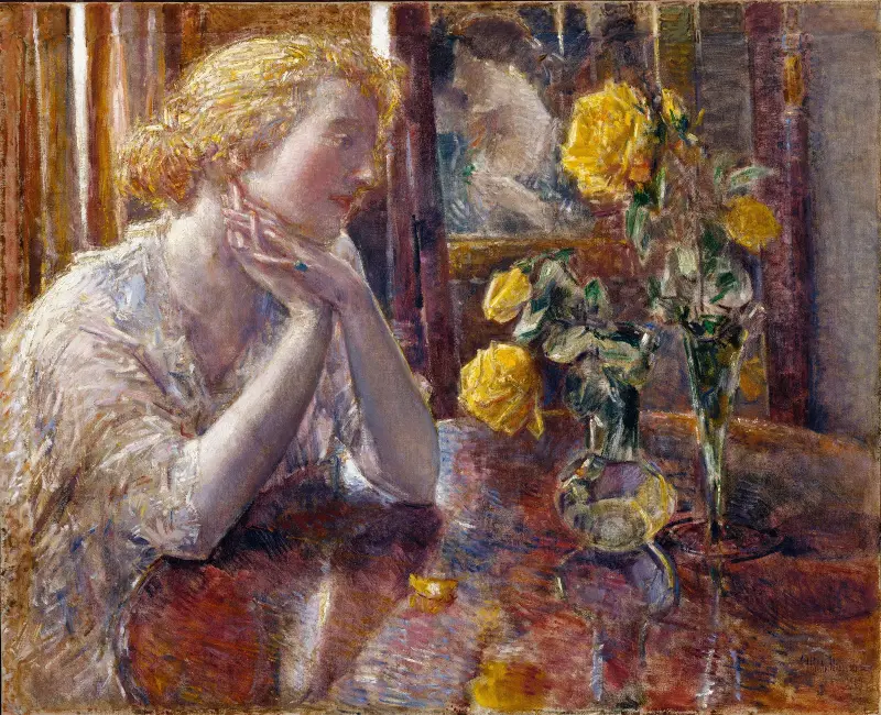 Róże Maréchal Niel, Childe Hassam
