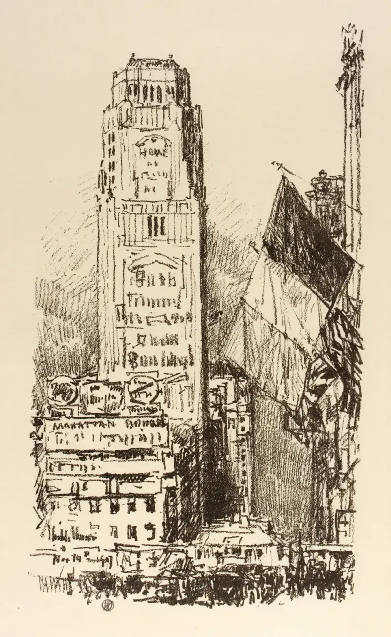New York-bukett av Childe Hassam