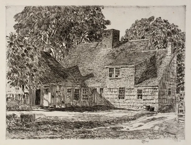 Gamla Dominy-huset av Childe Hassam
