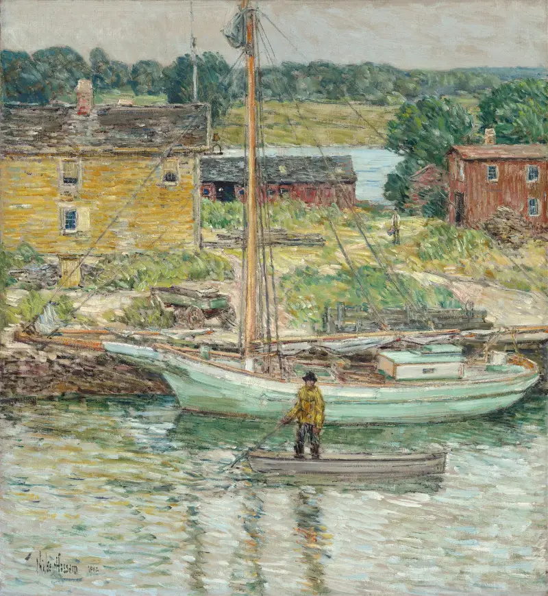 Austernschaluppe, Cos Cob von Childe Hassam