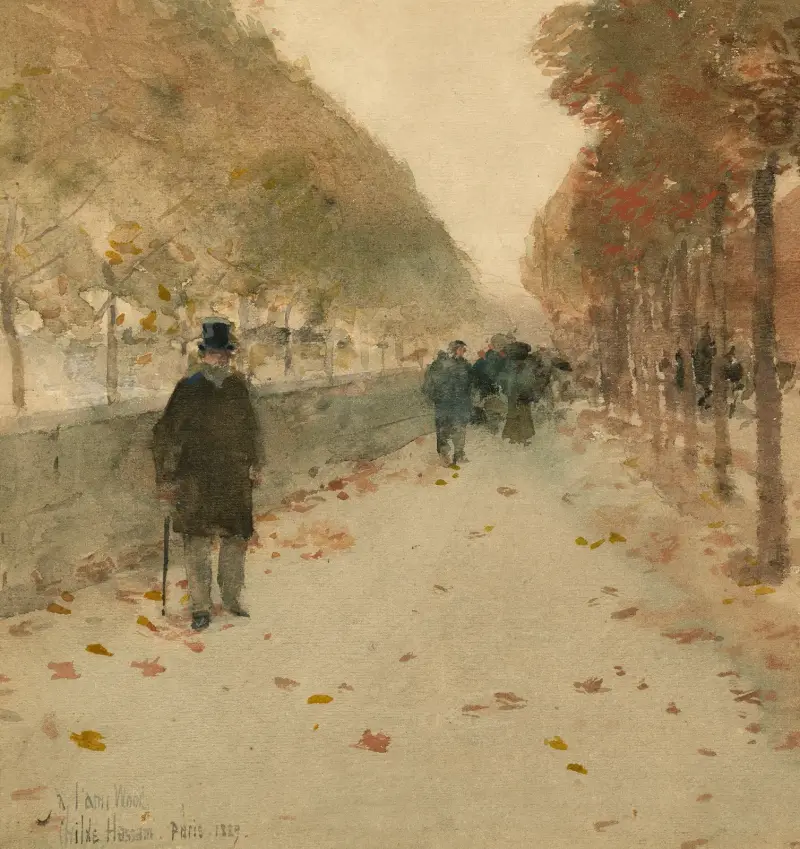 Quai du Louvre av Childe Hassam