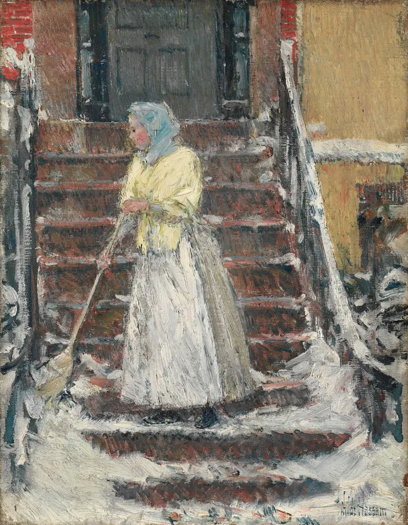 Schneetreiben von Childe Hassam