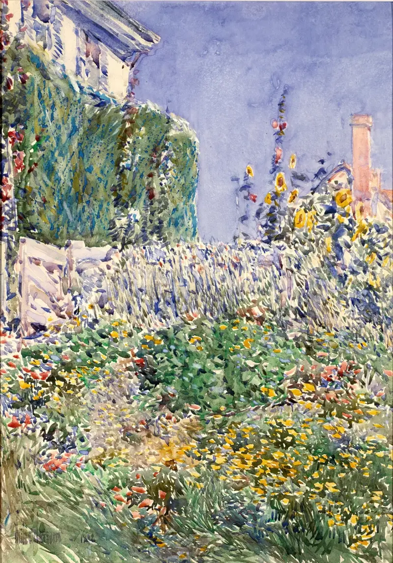 Thaxters trädgård av Childe Hassam