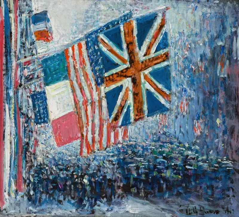 Den stora paraden av Childe Hassam