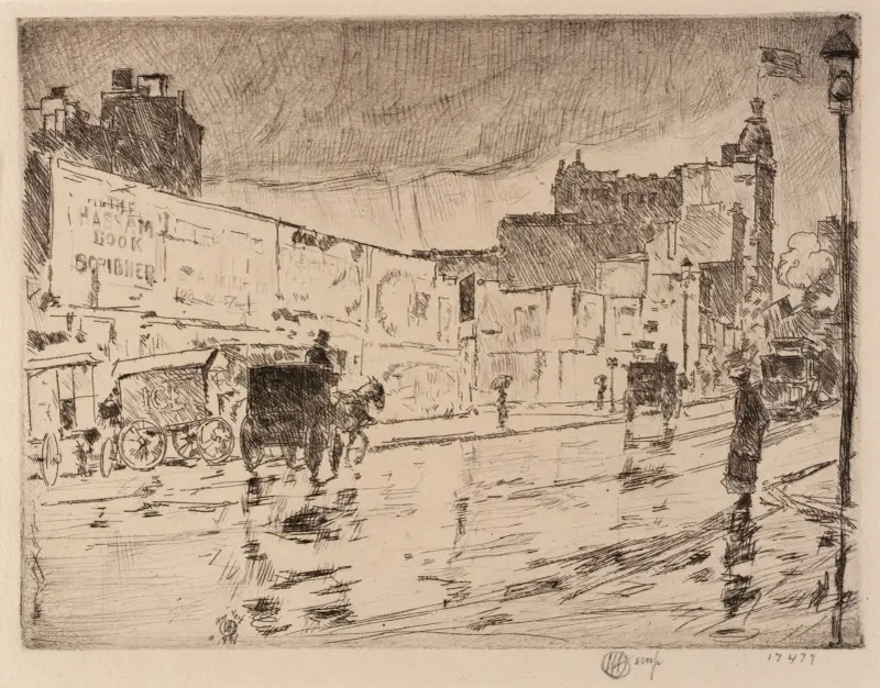 Reklamtavlorna, New York av Childe Hassam