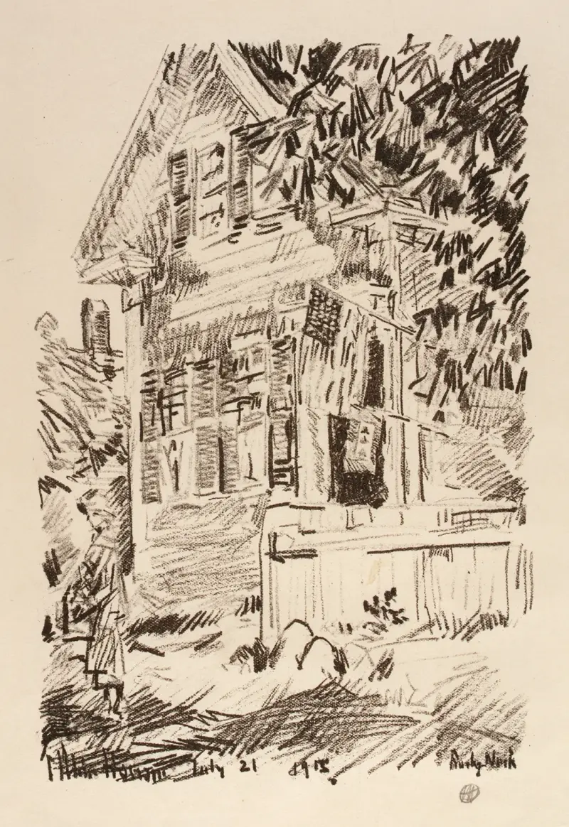 Tjänsteflaggan av Childe Hassam