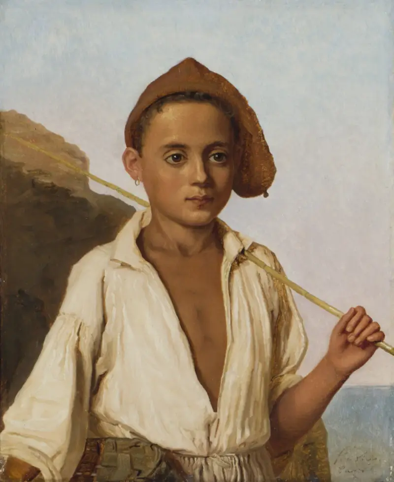 A Capri Fisher Boy av Christen Købke