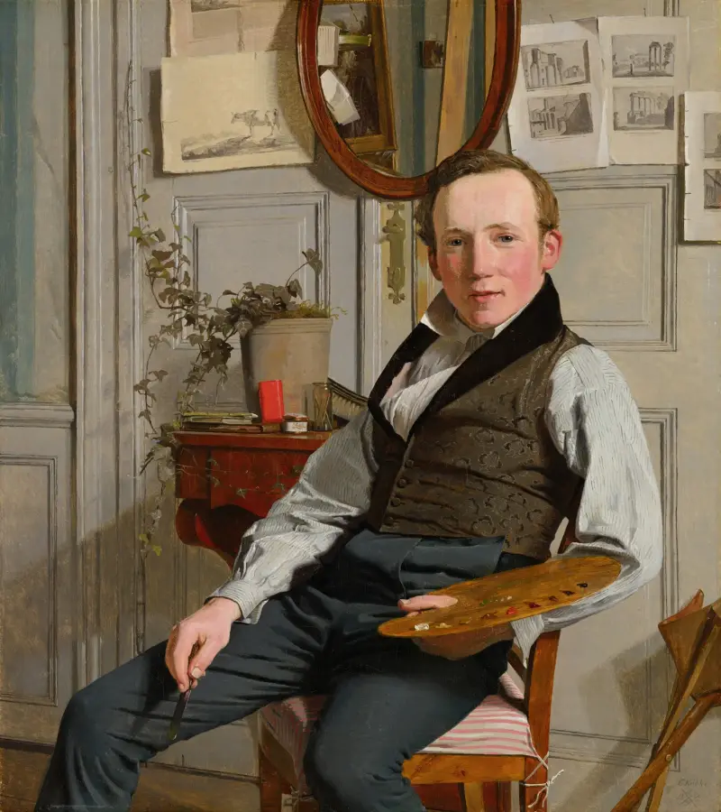 Portrait of Frederik Sødring av Christen Købke