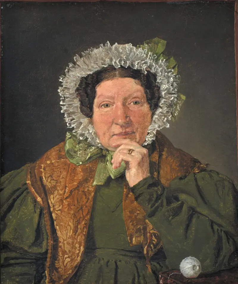 Portrait of the Artist´s Mother, Cecilia Margrethe Købke, née Petersen av Christen Købke