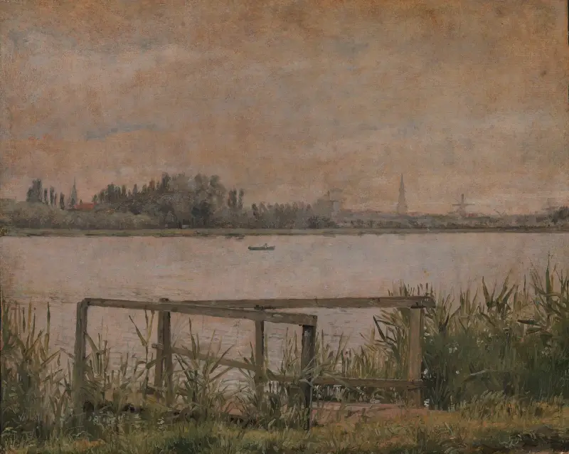 View of Copenhagen seen from Dosseringen av Christen Købke