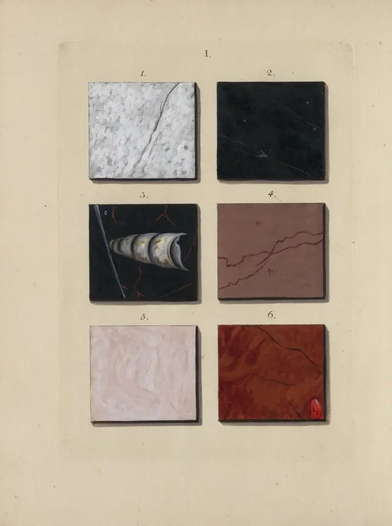 Afbeelding der marmor soorten Pl.002 av Jan Christiaan Sepp