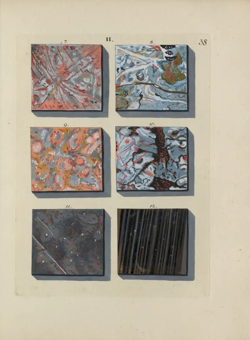 Afbeelding der marmor soorten Pl.038 av Jan Christiaan Sepp