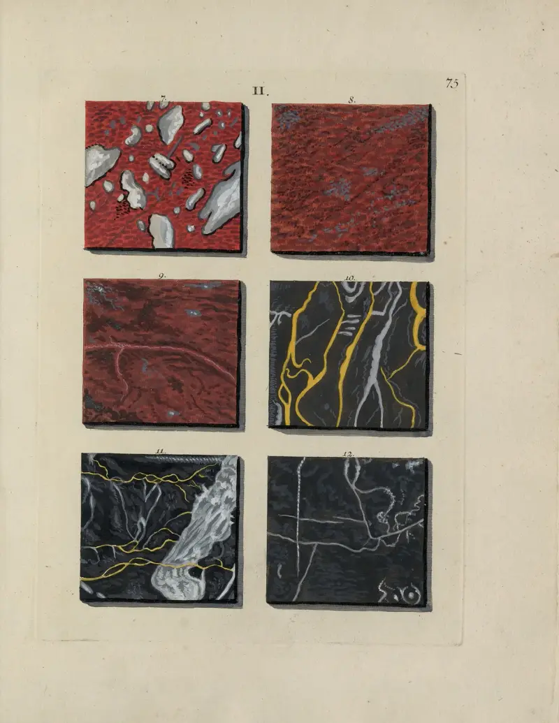 Afbeelding der marmor soorten Pl.075 av Jan Christiaan Sepp