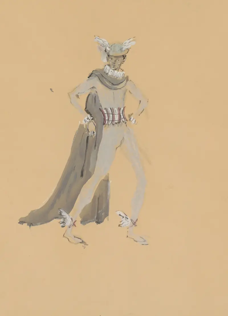 Amphitryon – maquette de costume – Mercure av Christian Bérard