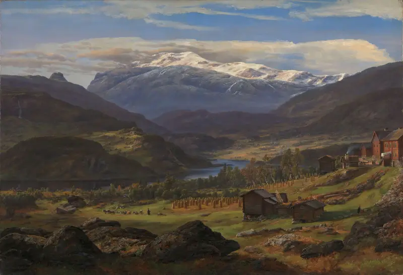 From Hjelle in Valdres av Johan Christian Dahl