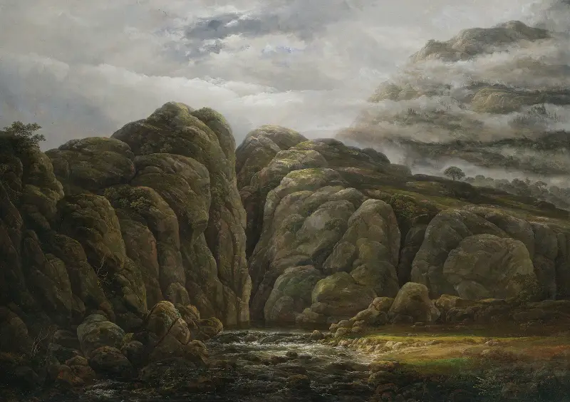 Norskt bergslandskap av Johan Christian Dahl