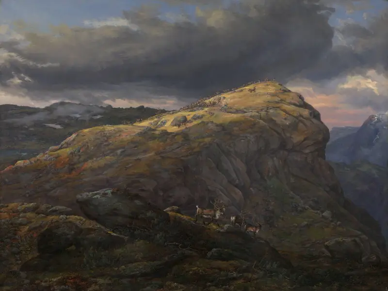 Stugunøset at Filefjell av Johan Christian Dahl