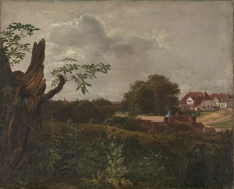 Det stora värdshuset i Fredensborg av Johan Christian Dahl